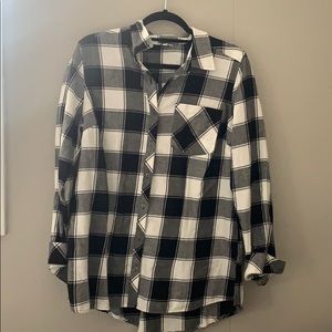Black and white flannel